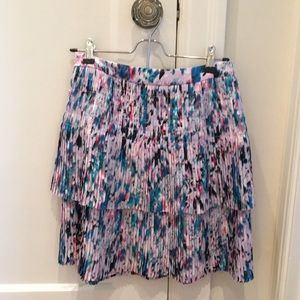 J.Crew pleated skirt in fun print